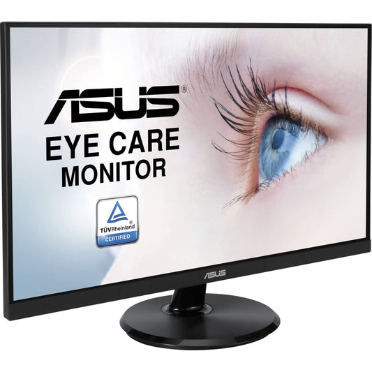 ASUS 27” 1080P Monitor (VA27DCP) - Full HD, IPS, 75Hz, USB-C 65W Power Delivery, Speakers, Adaptive-Sync/FreeSync, Eye Care, Low Blue Light, Flicker Free, VESA Mountable, Frameless, HDMI,Black